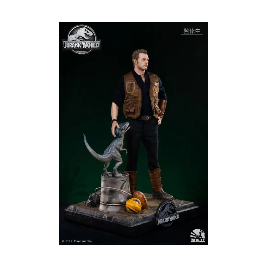 Figurka Owen and Baby Blue 52 cm Limited Edition 1/4 Jurassic World: Fallen Kingdom