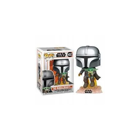 Funko POP Star Wars The  Mandalorian Mando Flying nr 402