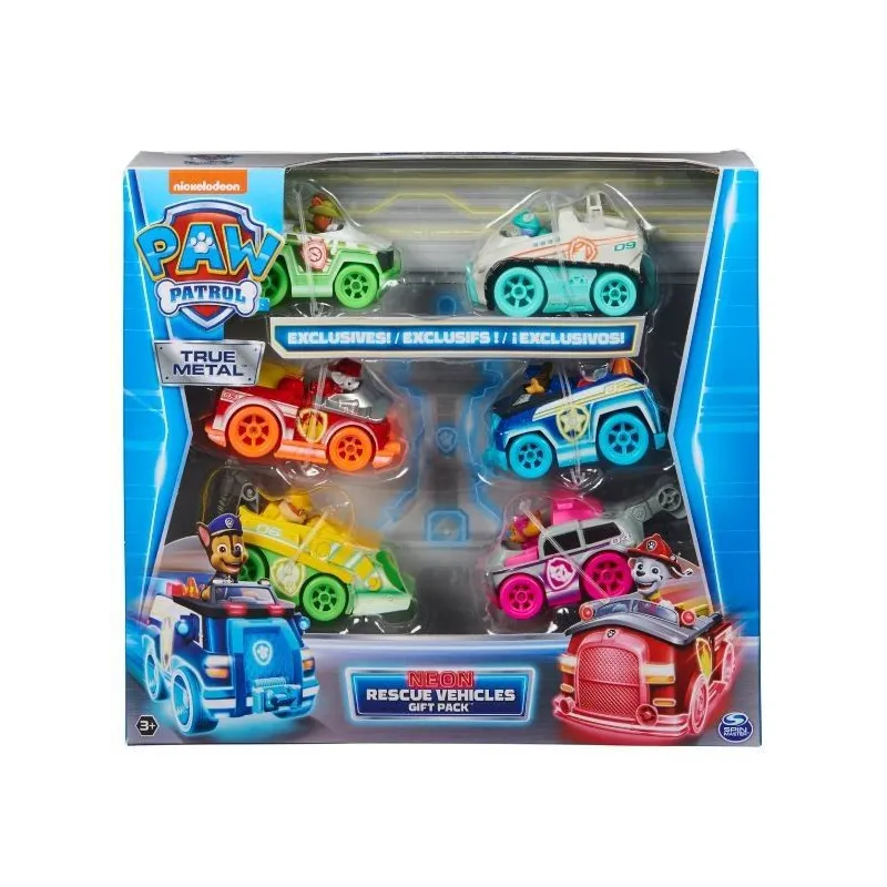 Zestaw Prezentowy Psi Patrol Die-Cast Neon