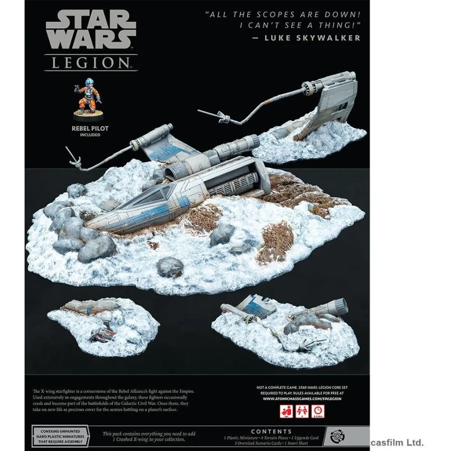 Star Wars Legion: Crashed X-Wing Battlefield dodatek
