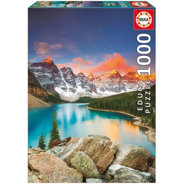 Puzzle 1000 elementów Jezioro Moraine Kanada