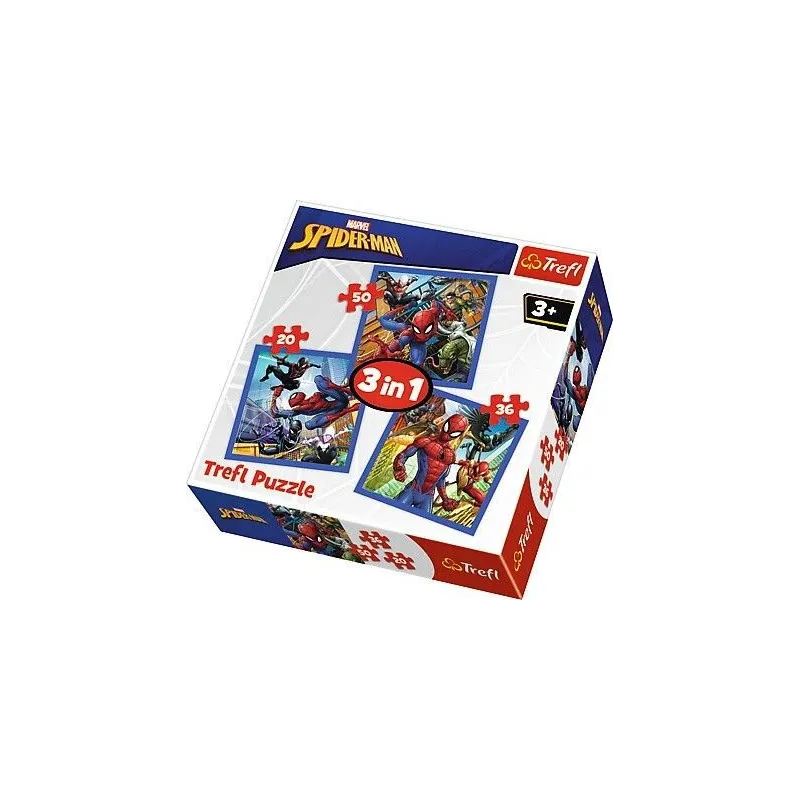 Puzzle 3w1 Spider-Man - Pajęcza siła