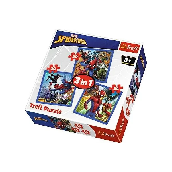 Puzzle 3w1 Spider-Man - Pajęcza siła