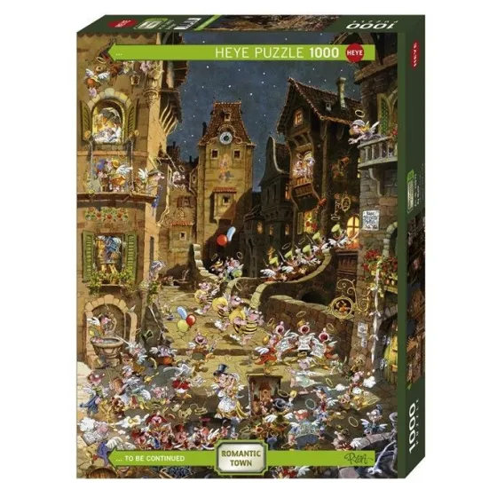 Puzzle 1000 elementów - Romantyczne miasto, noc