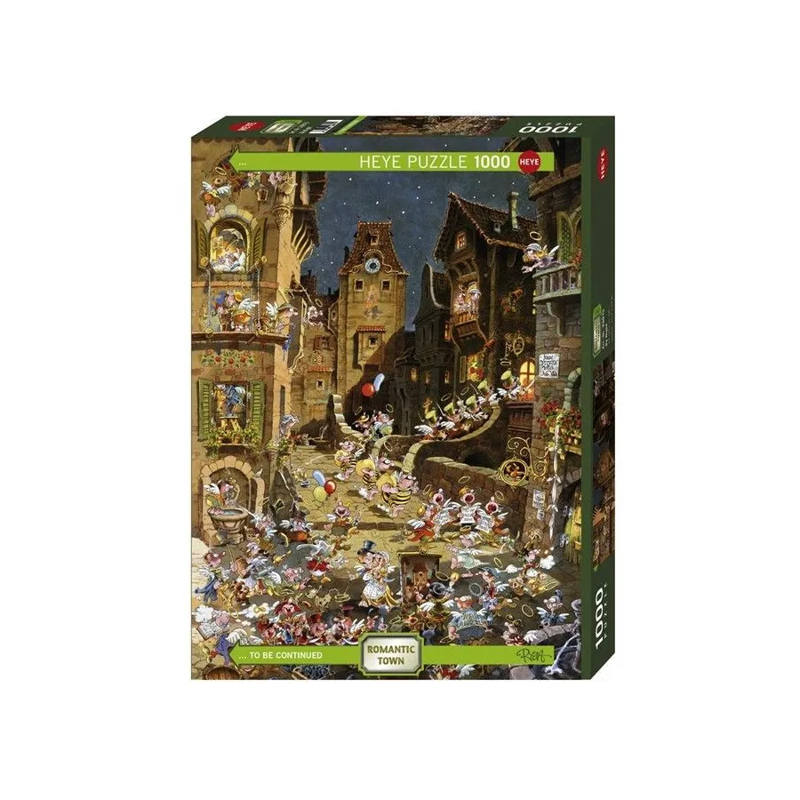 Puzzle 1000 elementów - Romantyczne miasto, noc