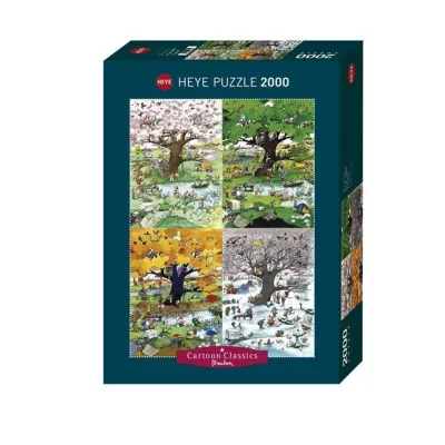 Puzzle 2000 elementów - Cztery pory roku