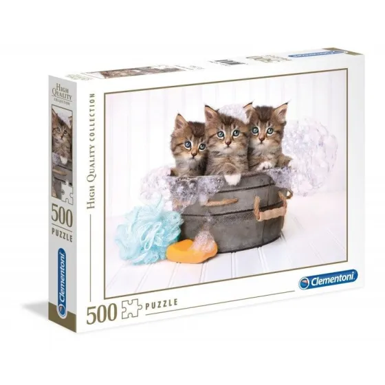 Puzzle 500 elementów High Quality Kittens and Soap