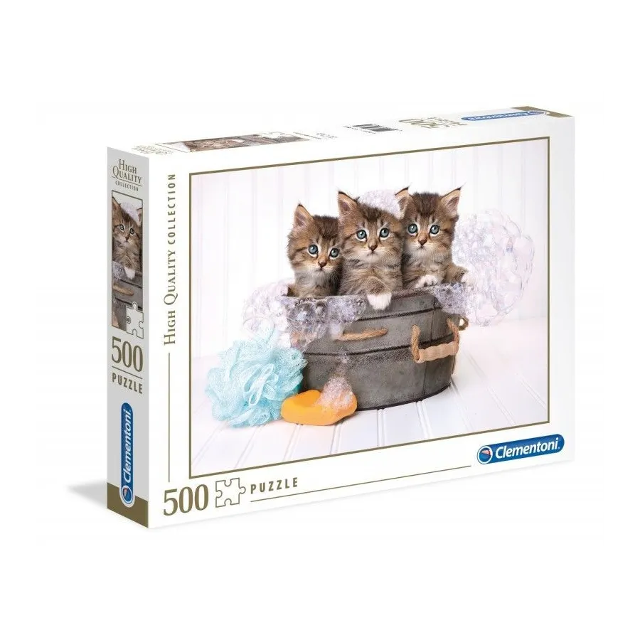 Puzzle 500 elementów High Quality Kittens and Soap