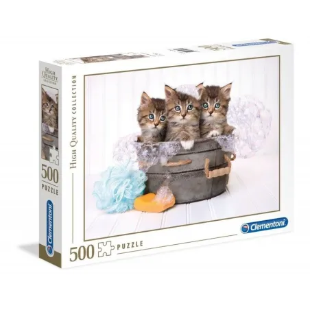 Puzzle 500 elementów High Quality Kittens and Soap