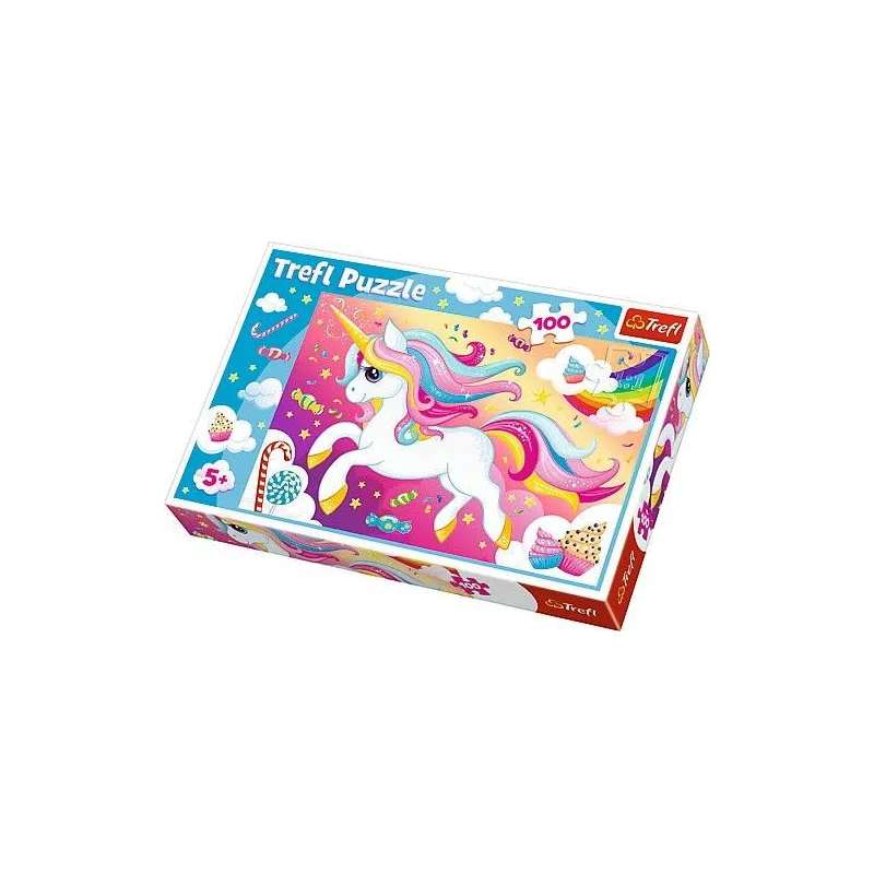 Puzzle 100 elementów - Piękny jednorożec