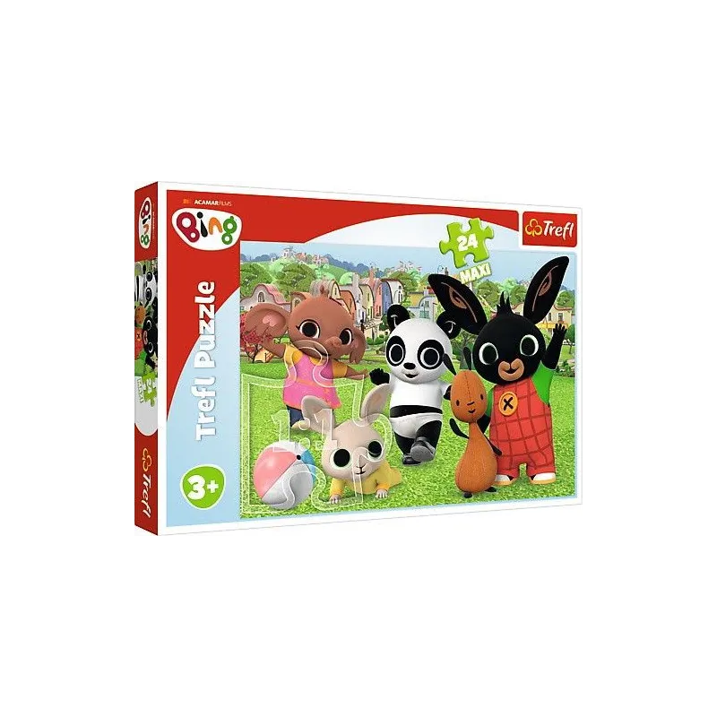 Puzzle 24 MAXI elementy Bing - Zabawa w parku