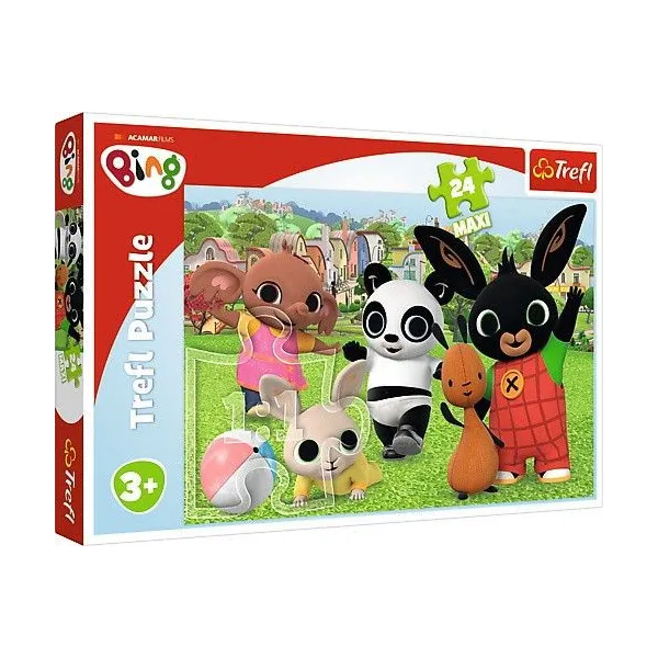 Puzzle 24 MAXI elementy Bing - Zabawa w parku