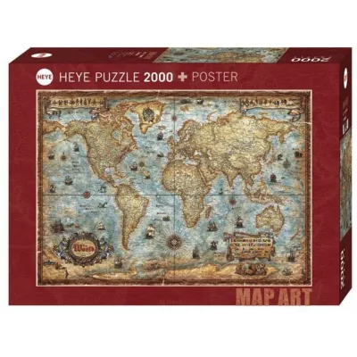 Puzzle 2000 elementów Świat