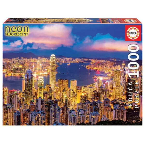 Puzzle 1000 elementów Hong Kong Skyline