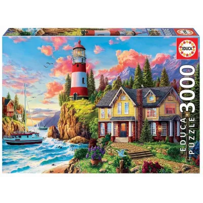 Puzzle 3000 elementów Latarnia morska nad Oceanem