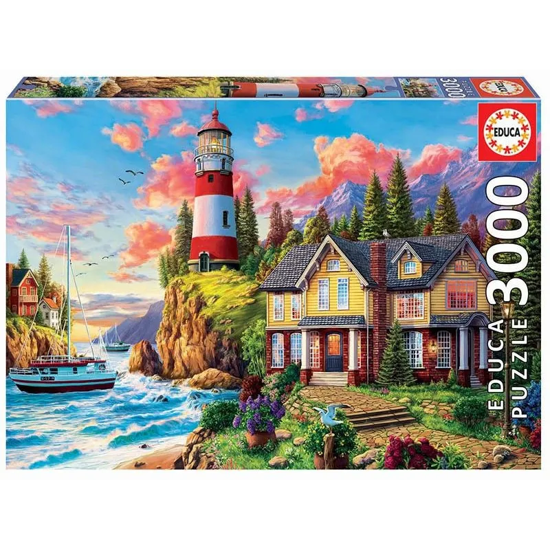 Puzzle 3000 elementów Latarnia morska nad Oceanem