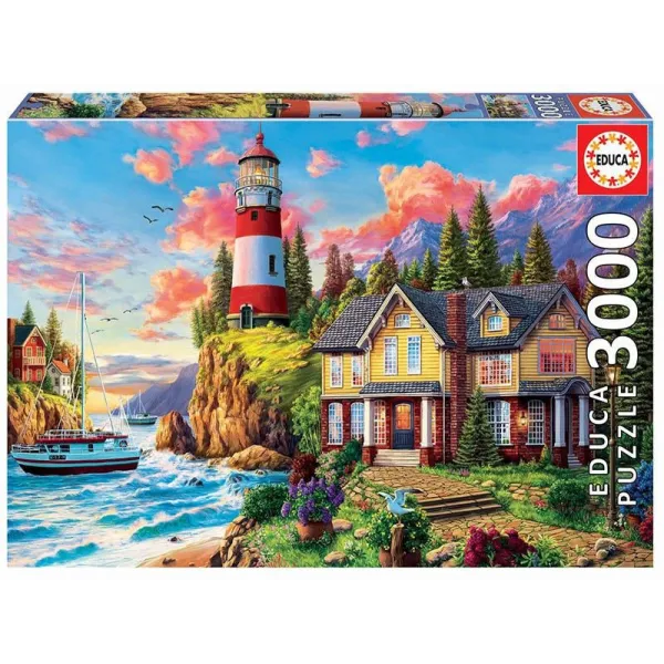 Puzzle 3000 elementów Latarnia morska nad Oceanem