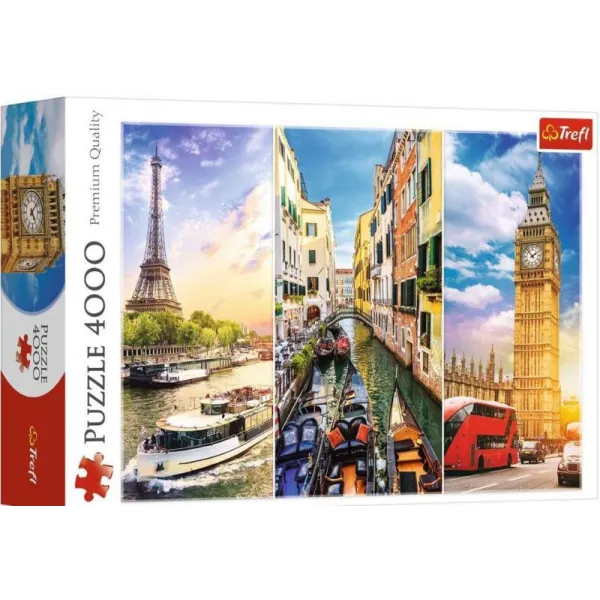 Puzzle 4000 elementów Wycieczka po Europie