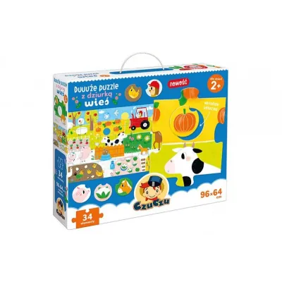 Duuuże puzzle z dziurką Wieś