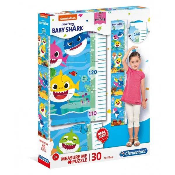 Puzzle 30 elementów Measure Me Baby Shark