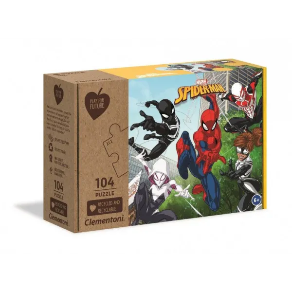 Puzzle 104 elementy Play For Future Marvel Spiderman