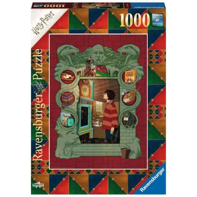 Puzzle 1000 elementów Harry Potter w rodzinie Weasleyów