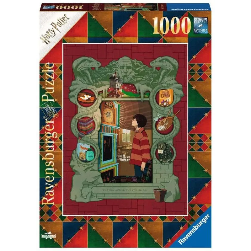 Puzzle 1000 elementów Harry Potter w rodzinie Weasleyów