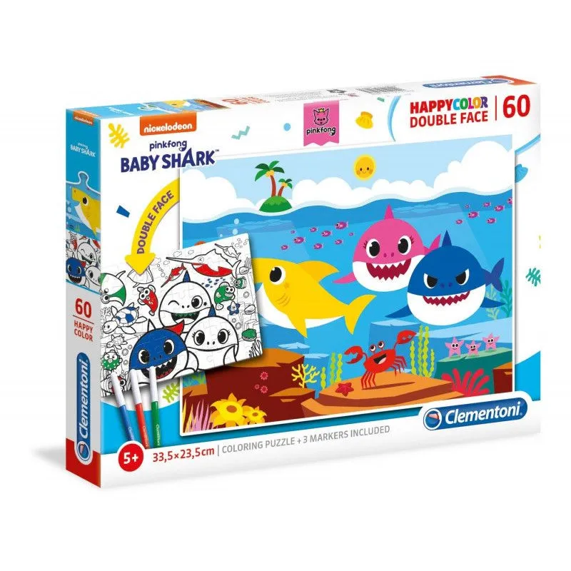 Puzzle 60 elementów Baby Shark