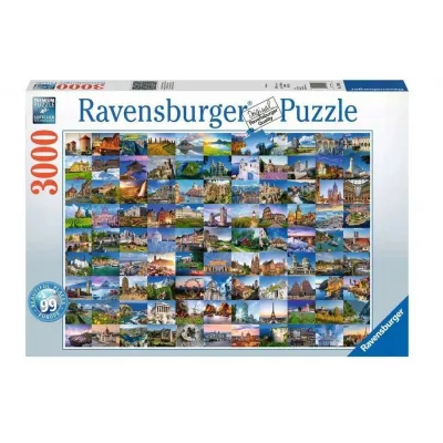 Puzzle 3000 elementów 99 pięknych miejsc w Europie