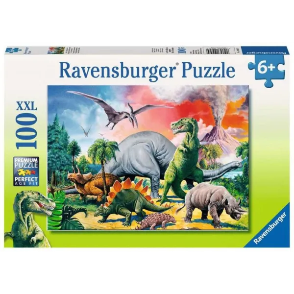 Puzzle 100 elementów Dinozaury