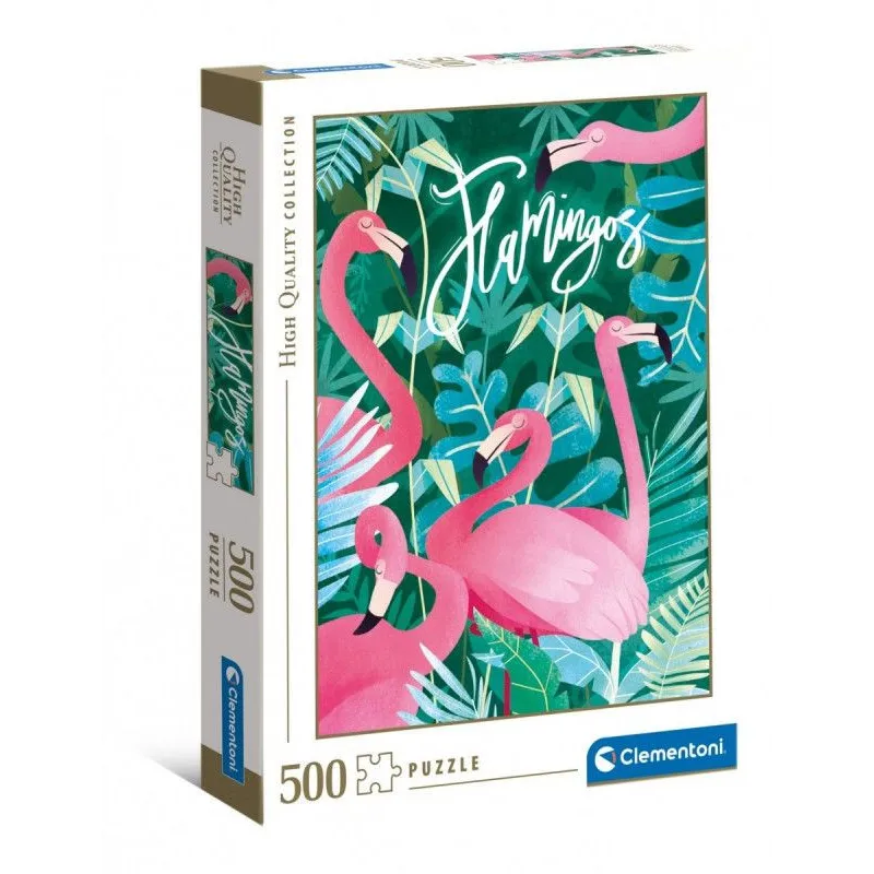 Puzzle 500 elementów Fantastic Animals Flamingi