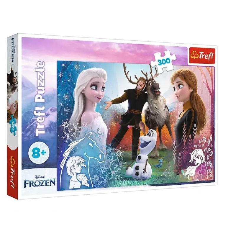 Puzzle 300 elementów Magiczny czas Frozen 2