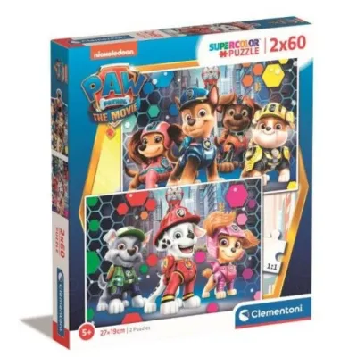 Puzzle 2x60 elementów Psi Patrol