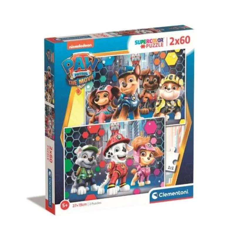 Puzzle 2x60 elementów Psi Patrol