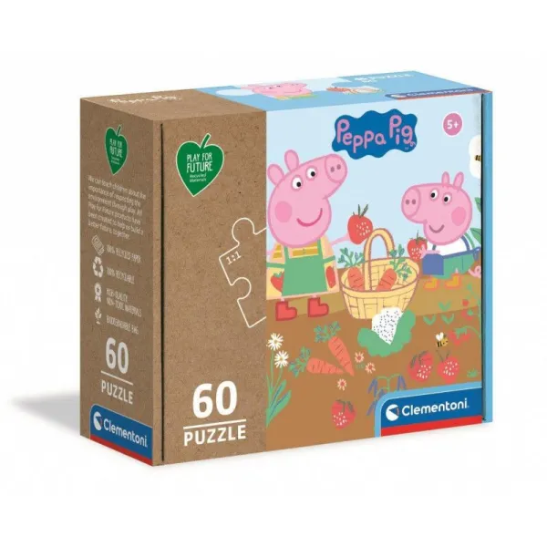 Puzzle 60 elementów Play For Future Świnka Peppa