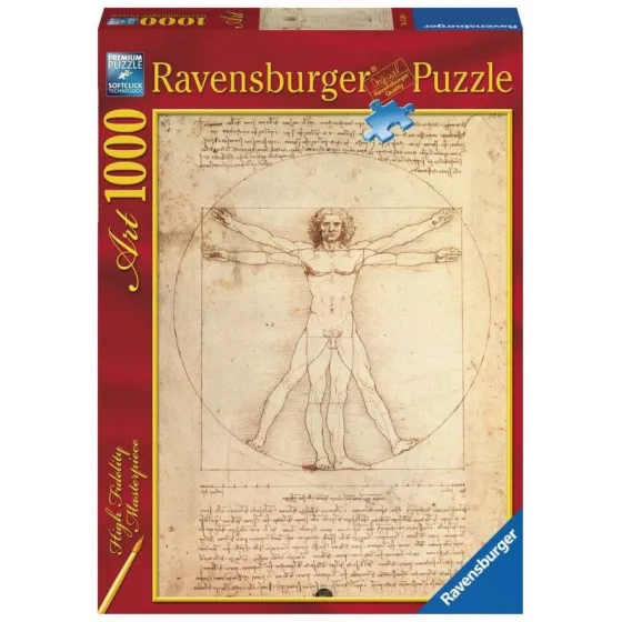 Puzzle 1000 elementów Art Collection Człowiek witruwiański