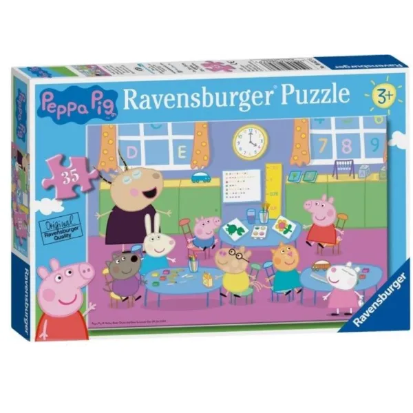 Puzzle 35 elementów Świnka Peppa i cała klasa