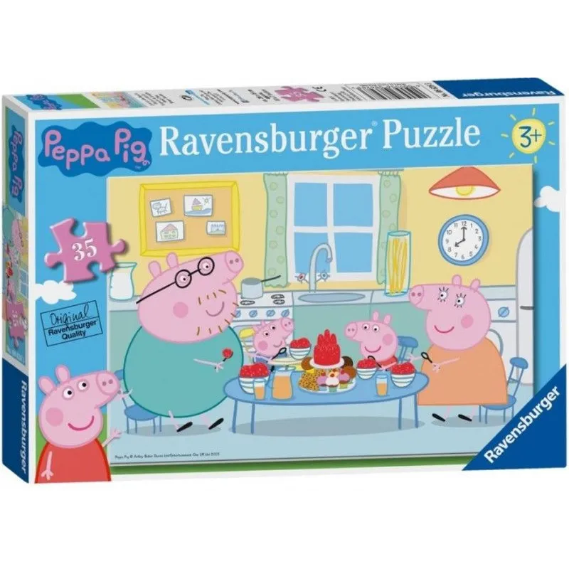 Puzzle 35 elementów Świnka Peppa Deser