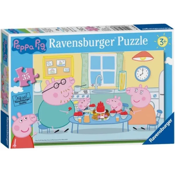 Puzzle 35 elementów Świnka Peppa Deser