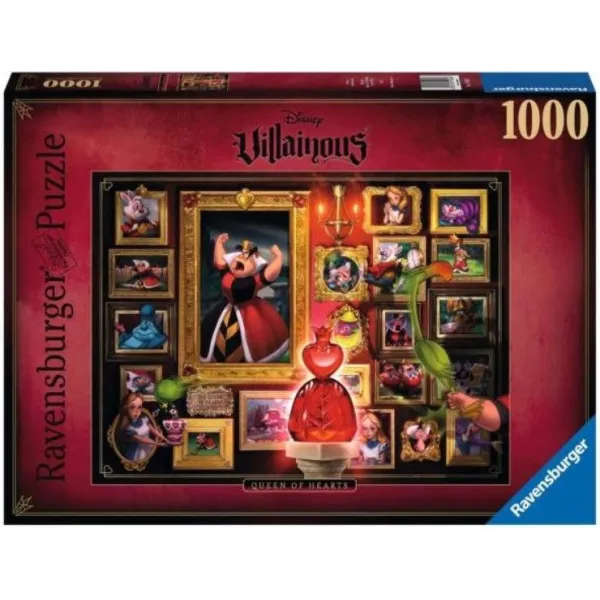 Puzzle 1000 elementów Villainous. Królowa Kier