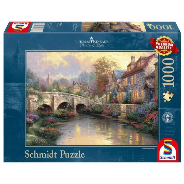 Puzzle Premium Quality 1000 elementów Thomas Kinkade Na starym moście