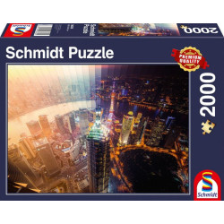 Puzzle 2000 elementów Dzień i noc