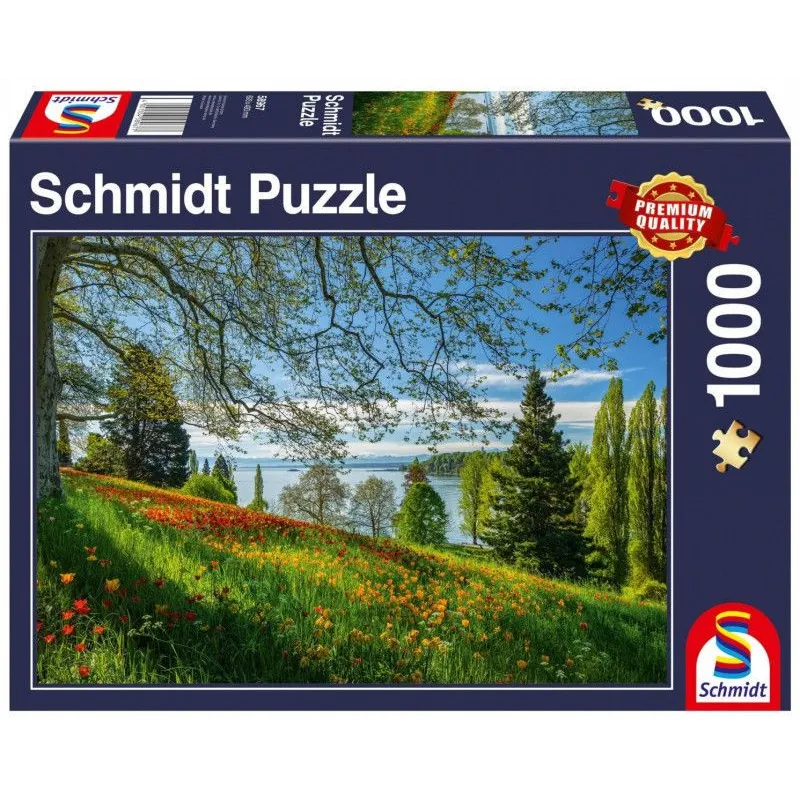 Puzzle 1000 elementów Wyspa kwitnących tulipanów
