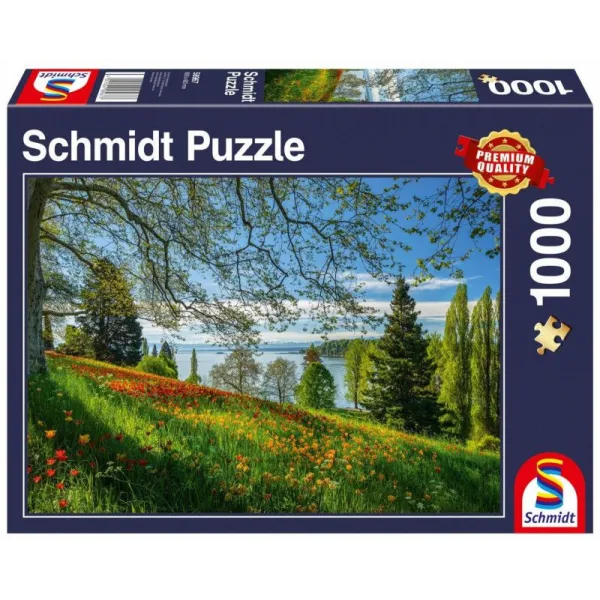 Puzzle 1000 elementów Wyspa kwitnących tulipanów
