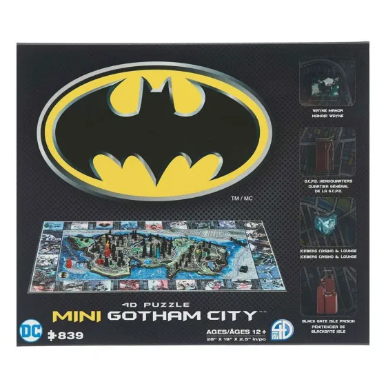 4D Cityscape Puzzle Batman 4D Mini Puzzle Gotham City 839 elementów