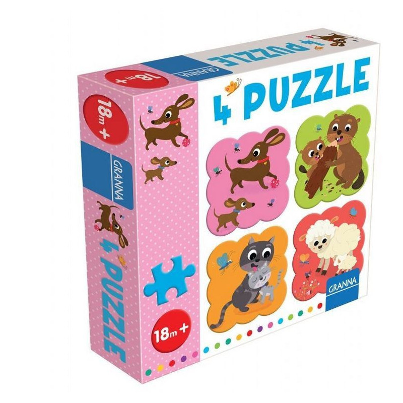 Puzzle z Jamnikiem 4 puzle 4 elementy
