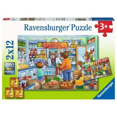 Puzzle 2x12 elementów W supermarkecie