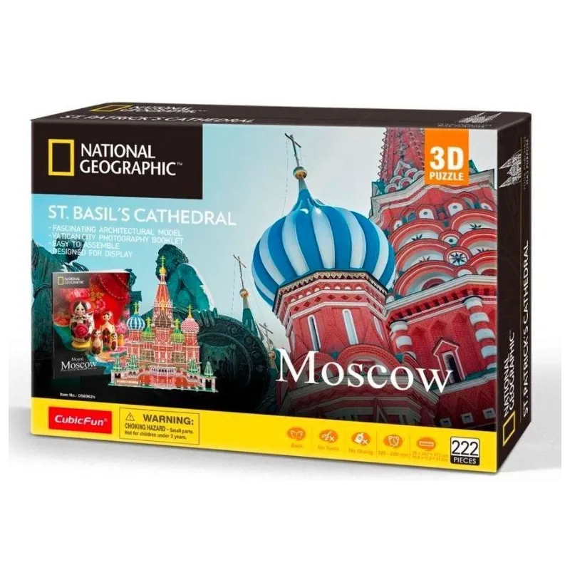 Puzzle 3D National Geographic Sobór Św. Bazyla 222 elementów
