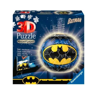 Puzzle 3D Świecąca kula: Batman 72 elementy