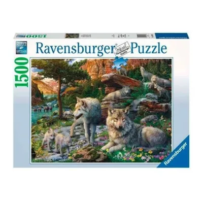 Puzzle 2D 1500 elementów Wiosenne wilki
